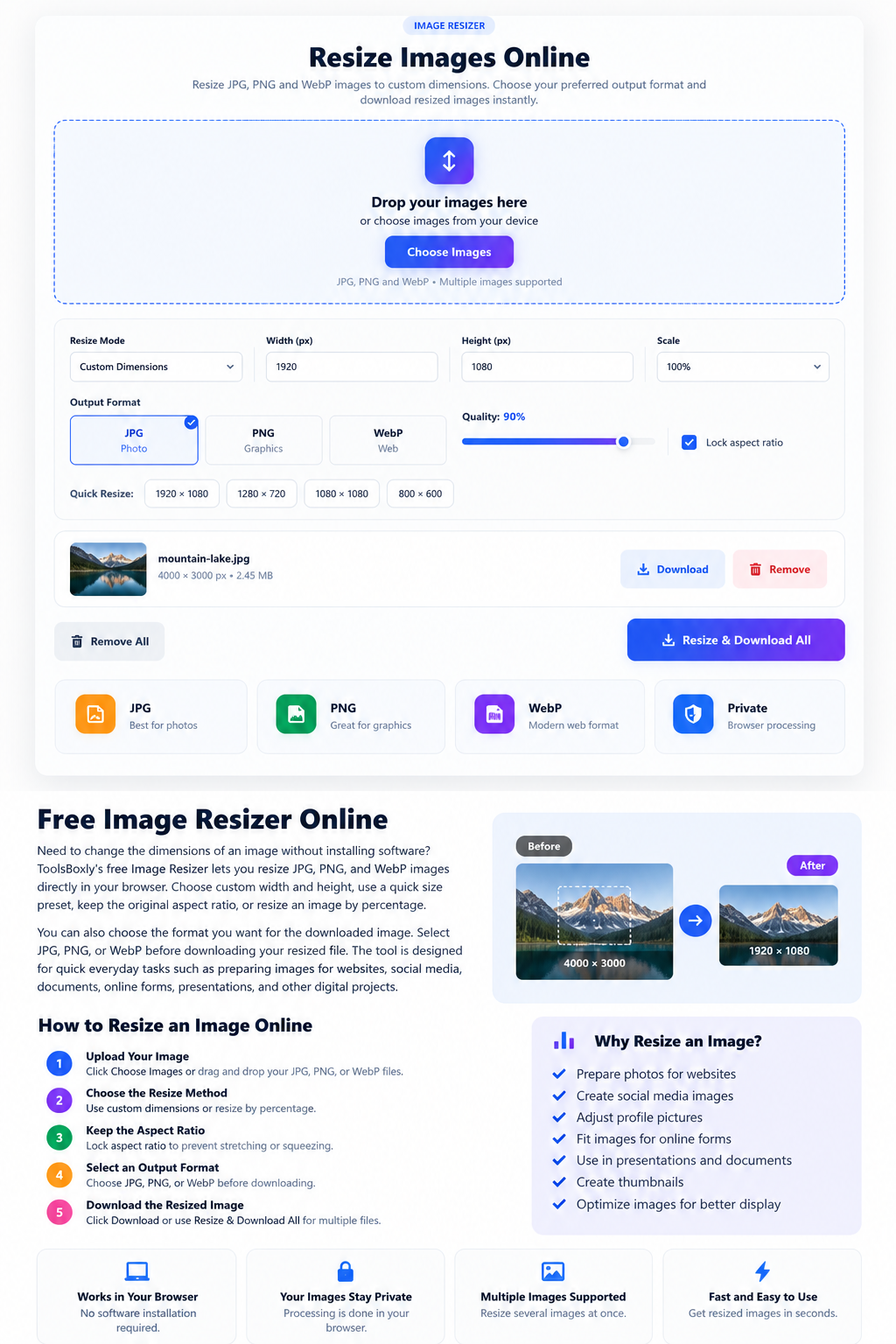 Free Image Resizer Online