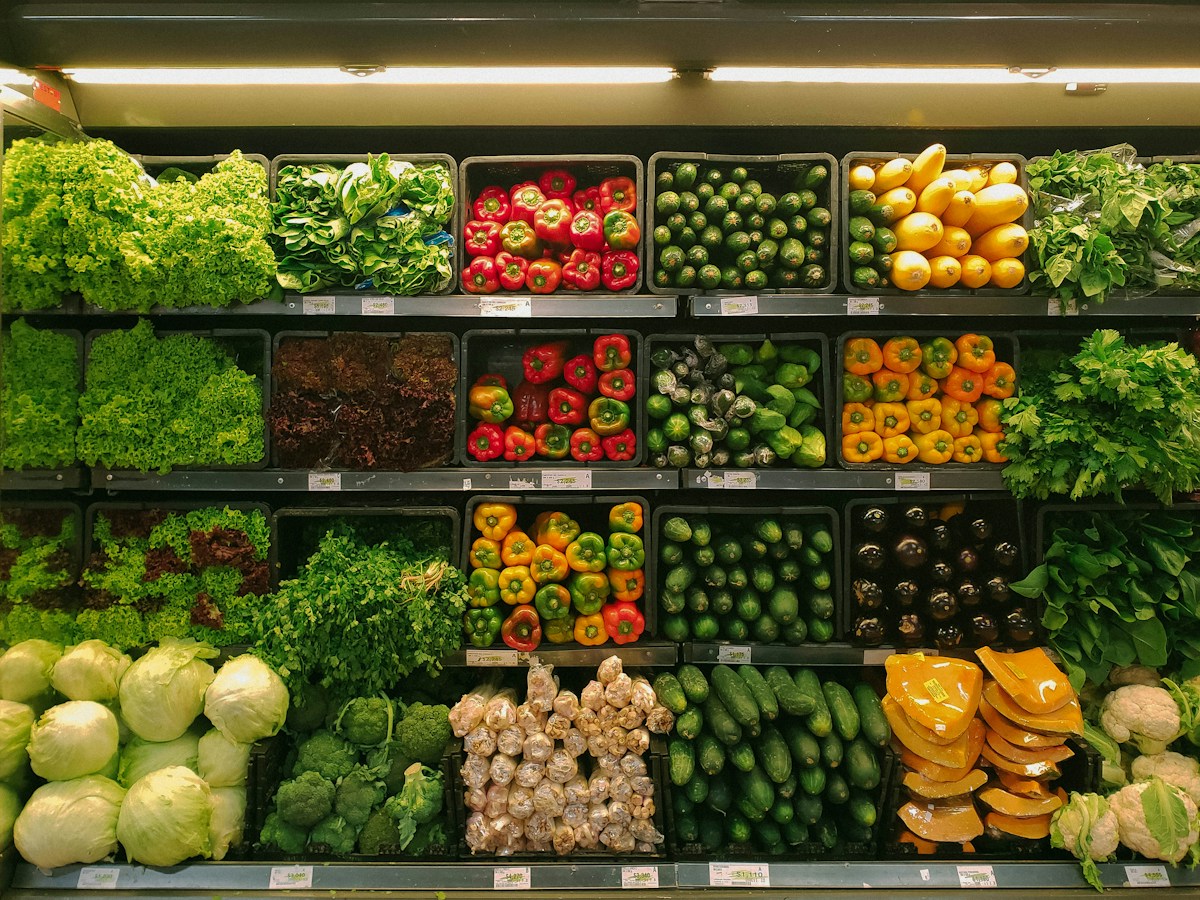 Grocery products in a shop used for comparing package sizes and unit prices
